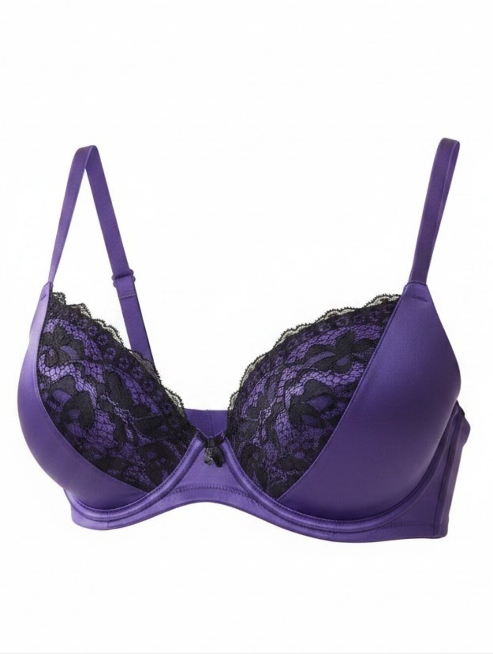 #20 Victoria's Secret Violet and Black Lace Bra